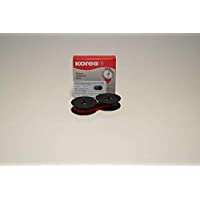 Kores Farbband- Gruppe 1- DIN DS- Nylon- schwarz-rot